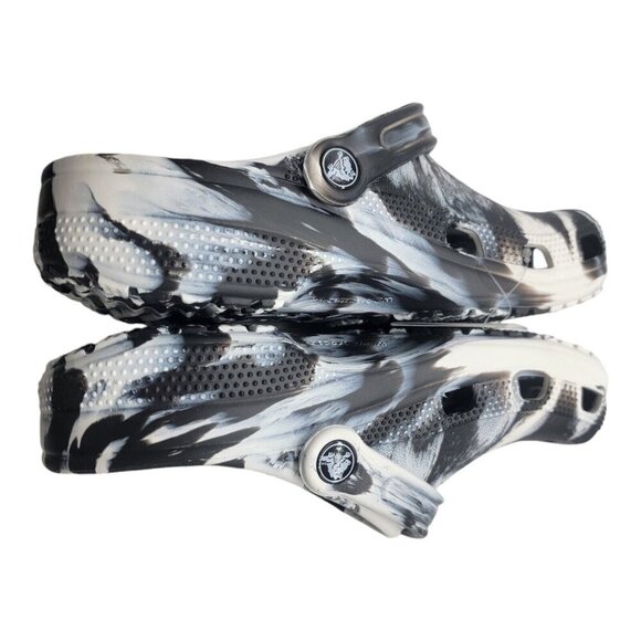 Crocs Shoes Unisex M5/W7 Classic Marbled Clog Beach Resort Career Coastal 206867 - Picture 7 of 10